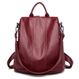 image-Women's Fashion Cattlehide Leather Anti-theft Multifunctional Backpack