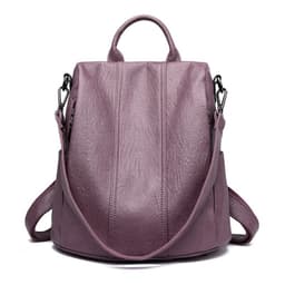 image-Women's Fashion Cattlehide Leather Anti-theft Multifunctional Backpack