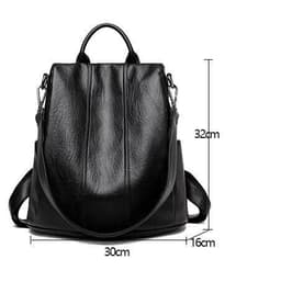 image-Women's Fashion Cattlehide Leather Anti-theft Multifunctional Backpack