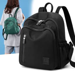 image-New Nylon Water Repellent Large-capacity Backpack Female Lightweight Backpack