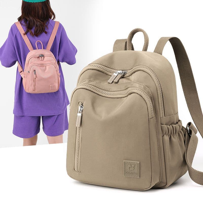 image-New Nylon Water Repellent Large-capacity Backpack Female Lightweight Backpack