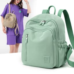 image-New Nylon Water Repellent Large-capacity Backpack Female Lightweight Backpack