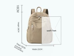 image-New Nylon Water Repellent Large-capacity Backpack Female Lightweight Backpack