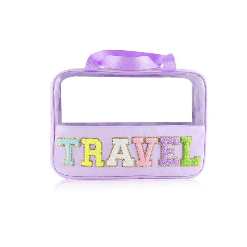 image-Large Capacity Portable Translucent Women's Cosmetic Bag