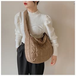 image-Space Cotton Women's Rhombus Tote Bag