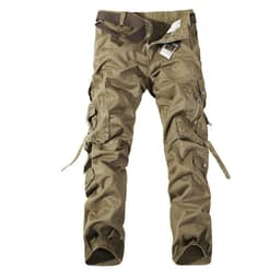 image-Men's Multi-pocket Cargo Pants Washed Hot Sale Cargo Pants