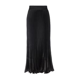 image-European Satin Metallic Pleated Skirt - Long, Elegant, One Size