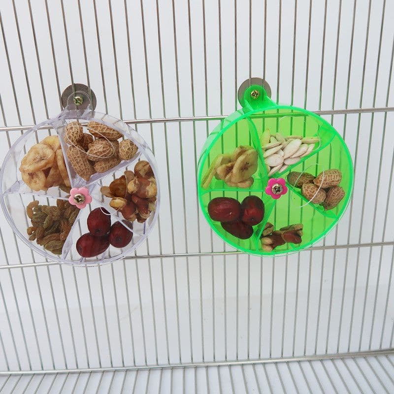 image-Parrot Supplies Toy Bird Acrylic Foraging Wind Wheel