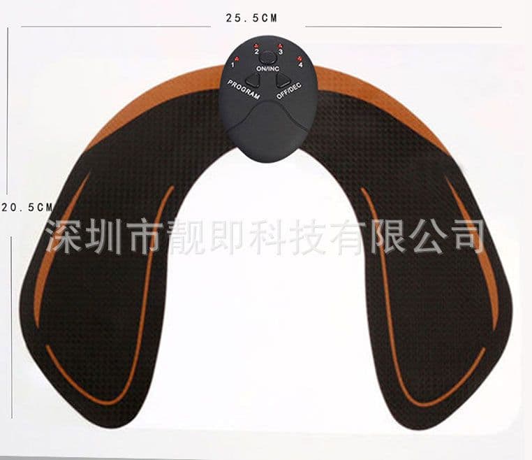 image-Liangji LG-301 EMS Abdominal Fitness Belt Yellow - Home Use