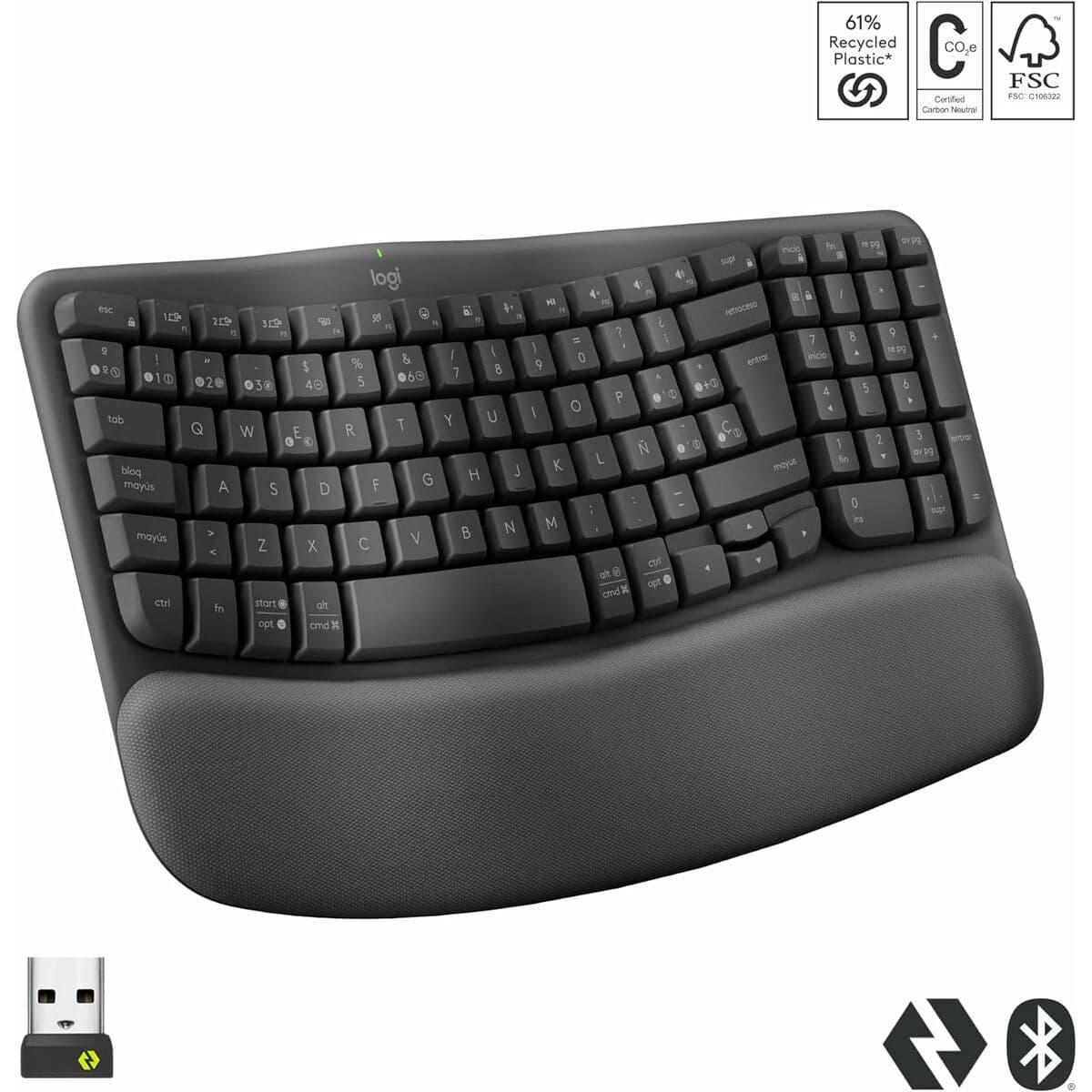 image-Keyboard Logitech 920-012296 Graphite Spanish QWERTY