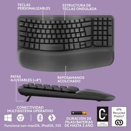 image-Keyboard Logitech 920-012296 Graphite Spanish QWERTY