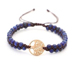 image-Woven Twine Double Tree of Life Yoga Bracelet