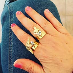 image-Cross Ring in Gold. Cross ring gold, Cross Jewelry, Gold Cross
