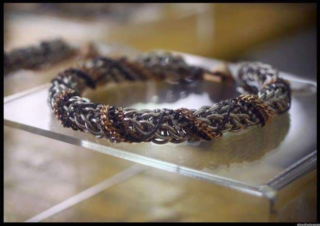 image-Statement Choker Necklace with Crystals