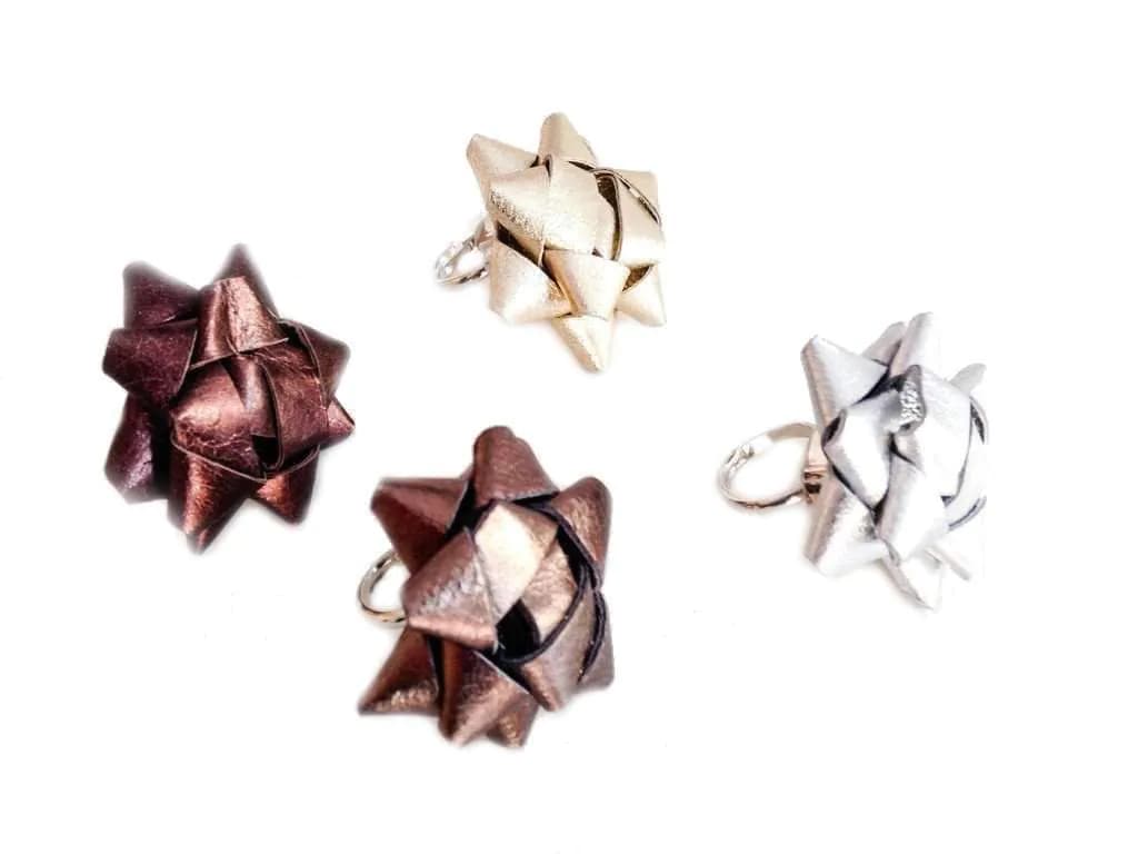 image-True Leather Gift's Bow Rings