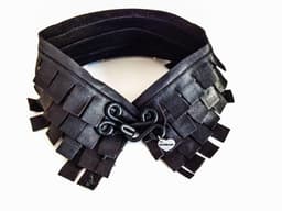 image-True Leather Black Choker - Colletto Nero in Vera Pelle