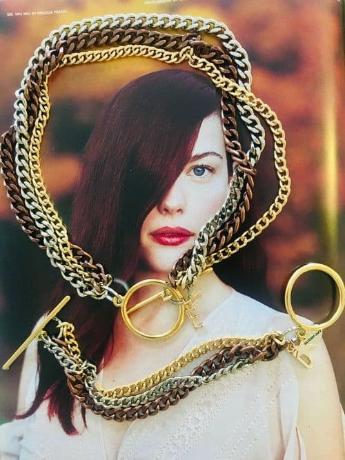 image-Multi Color Curb Chain Necklace and Bracelet.