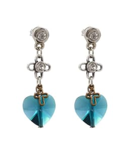 image-Deep blue crystals drop earrings