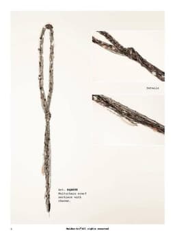 image-Lariat and Y necklace with silver, rose gold and gunmetal plated