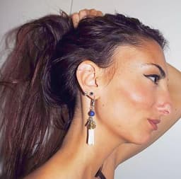 image-Colorful tassel earrings. Perfect for parties and summer festivals.