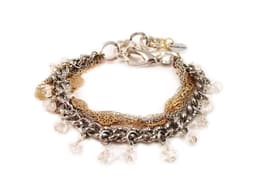 image-Rose quartz charm bracelet. Perfect for parties, summer time and gift