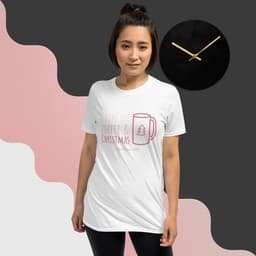 image-"I run on Coffee and Christmas" Short-Sleeve Unisex T-Shirt