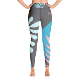 image-"Be You" Leggings - FLOWER BLUE Special edition