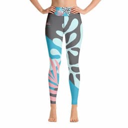 image-"Be You" Leggings - FLOWER BLUE Special edition
