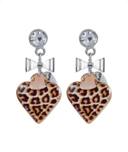 image-Animalier leopard print drop earrings