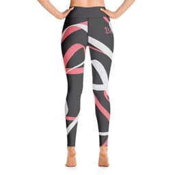 image-"Be You"- Leggings - ABSTRACT BLACK