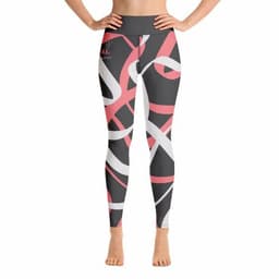 image-"Be You"- Leggings - ABSTRACT BLACK