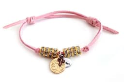 image-Deerskin leather wrap bracelet with Swarovski crystals and burnished