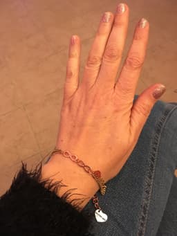 image-18kt Gold Plated Infinity Bracelet. Chain Link Bracelet.