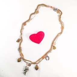 image-Heart and Cherub MultiCharms Necklace