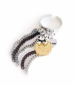 image-Statement rings with fringes and charms. Boho rings, trendy rings,