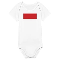 image-Drapeau de Monaco - Grenouillère bébé classique à manches courtes