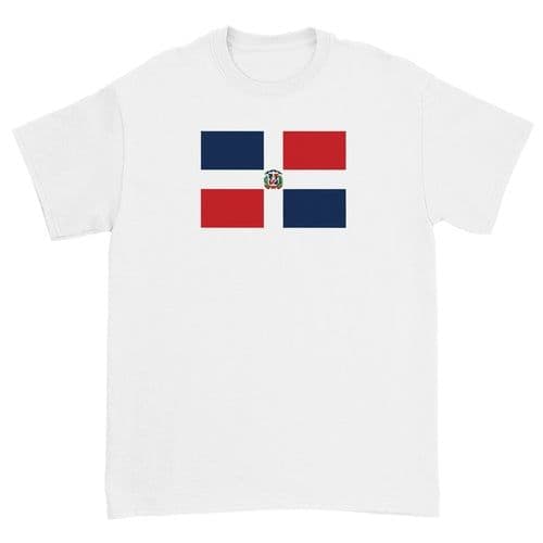 image-Drapeau de la République dominicaine - T-shirt unisexe ras du cou en