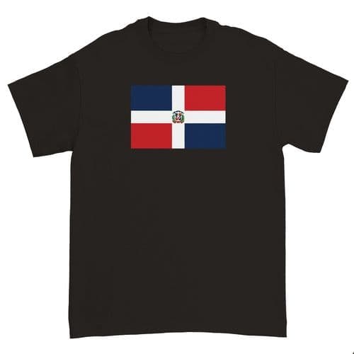 image-Drapeau de la République dominicaine - T-shirt unisexe ras du cou en