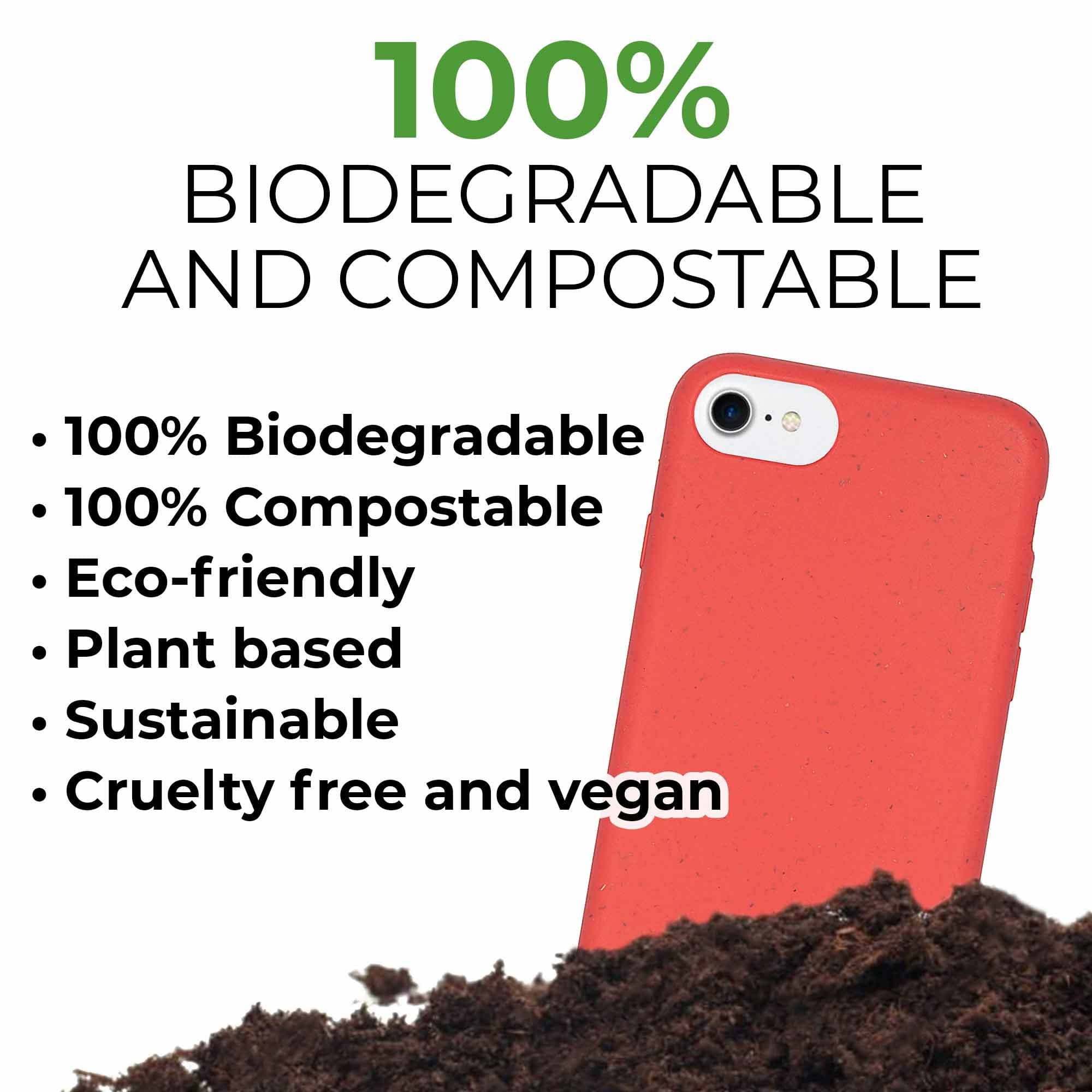 image-Biodegradable Personalized Phone Case - Red