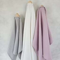 image-Cotton tea towel for a kitchen I White, pink, beige or grey colors