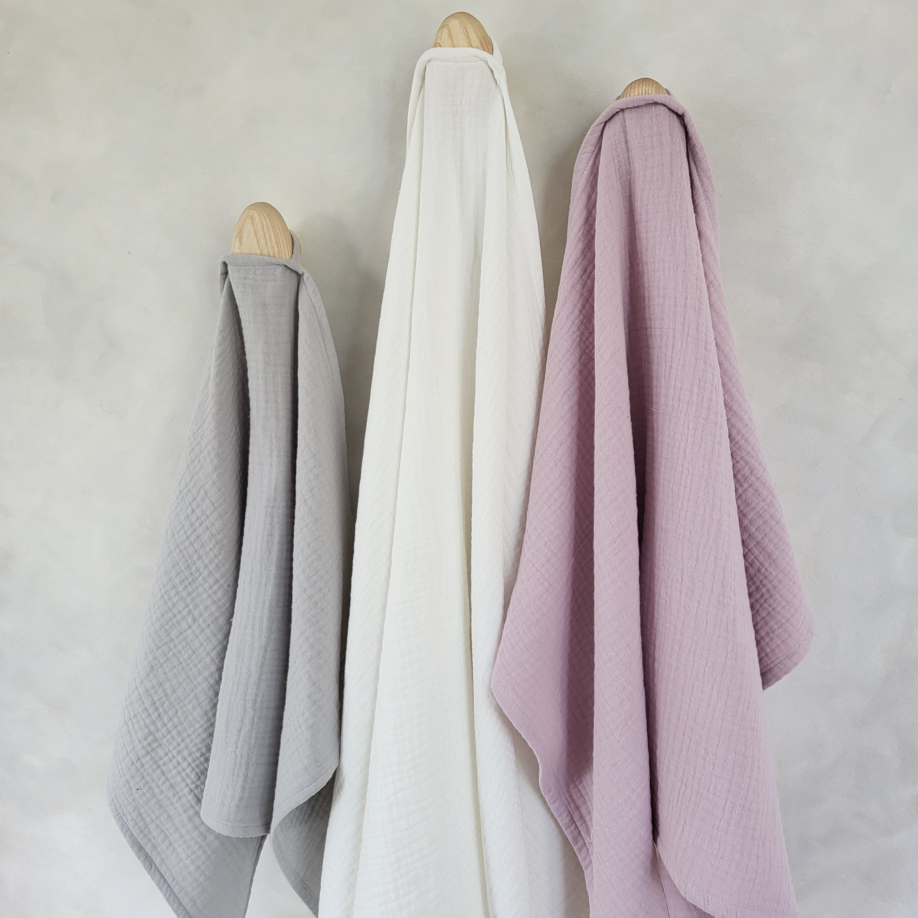 image-Cotton tea towel for a kitchen I White, pink, beige or grey colors