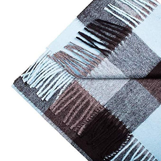 image-Great Natural Alpaca 100% Baby Alpaca scarf turquise
