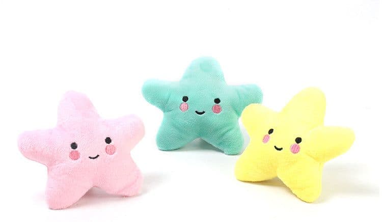 image-Pet Plush Starfish Toy - Vocal Squeaky