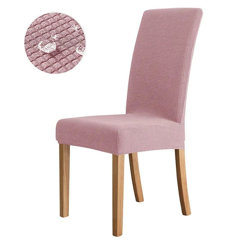 image-NEW Waterproof Elastic Jacquard Chair Cover for Dining Room Chair Covers for Chairs Kitchen Wedding Hotel Banquet Protector Seat