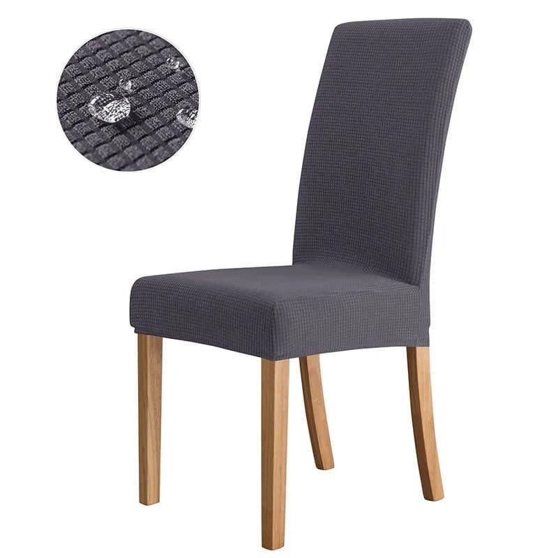 image-NEW Waterproof Elastic Jacquard Chair Cover for Dining Room Chair Covers for Chairs Kitchen Wedding Hotel Banquet Protector Seat