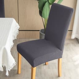 image-NEW Waterproof Elastic Jacquard Chair Cover for Dining Room Chair Covers for Chairs Kitchen Wedding Hotel Banquet Protector Seat