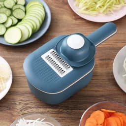 image-Multi-function Potato Carrot Cucumber Mandoline Slicer Cutter Grater Shredders with Strainer / Kitchen Fruit and Vegetable Tools