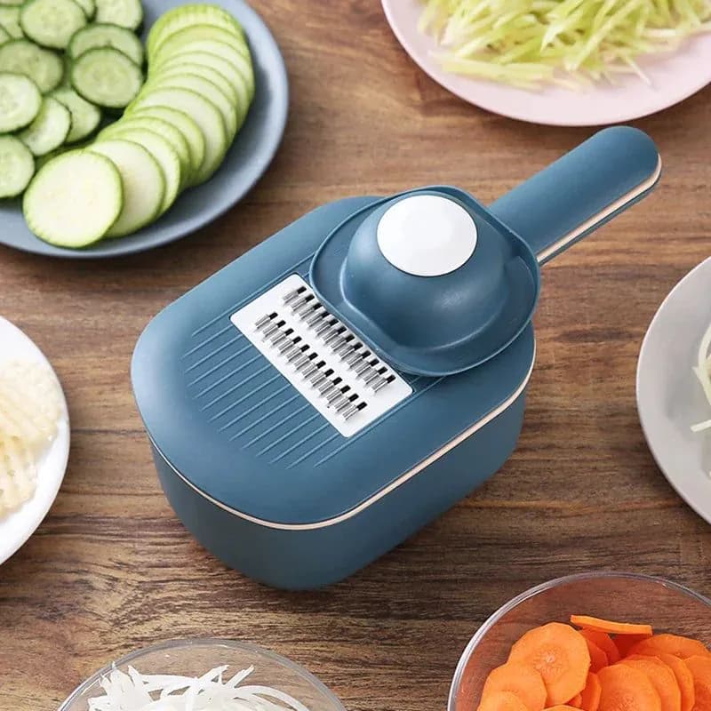 image-Multi-function Potato Carrot Cucumber Mandoline Slicer Cutter Grater Shredders with Strainer / Kitchen Fruit and Vegetable Tools