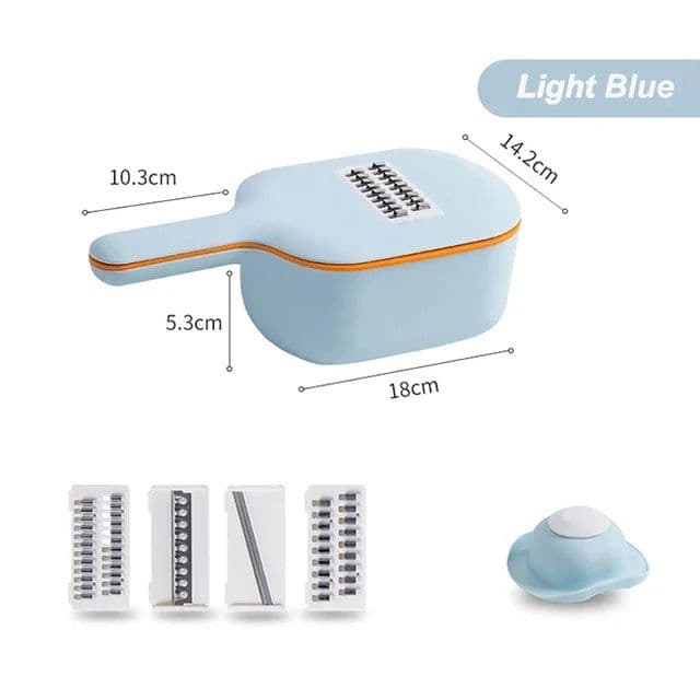 image-Multi-function Potato Carrot Cucumber Mandoline Slicer Cutter Grater Shredders with Strainer / Kitchen Fruit and Vegetable Tools