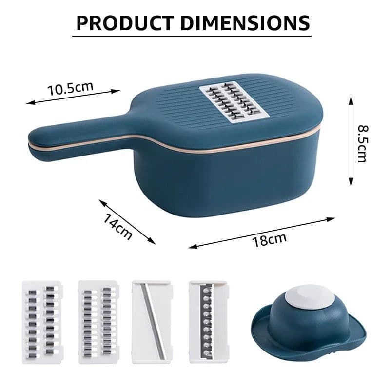image-Multi-function Potato Carrot Cucumber Mandoline Slicer Cutter Grater Shredders with Strainer / Kitchen Fruit and Vegetable Tools